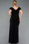 Long Black Plus Size Evening Gown ABU5900