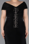 Long Black Plus Size Evening Gown ABU5900