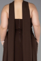 Long Brown Plus Size Evening Dress ABU6015