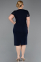 Midi Navy Blue Plus Size Cocktail Dress ABK2598
