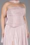 Long Powder Color Chiffon Formal Plus Size Dress ABU5958