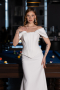 Long White Evening Dress ABU6002