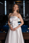 Long White Satin Evening Dress ABU5998
