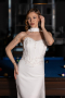 Midi White Cocktail Dress ABK2593