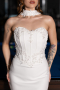 Midi White Cocktail Dress ABK2593