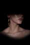 Black-Gold Earring DF1046