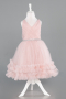 Short Rose Colored Girl Dress ABK2568