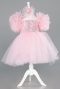 Short Powder Color Girl Dress ABK2572
