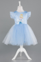Short Blue Girl Dress ABK2576