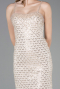Long Beige Scaly Evening Dress ABU6039