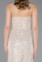 Long Beige Scaly Evening Dress ABU6039