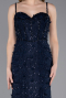Long Navy Blue Dantelle Evening Dress ABU6040