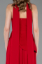 Long Red Chiffon Prom Gown ABU6042