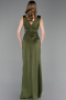 Long Olive Drab Prom Gown ABU6043