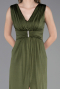 Long Olive Drab Prom Gown ABU6043
