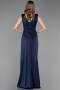 Long Navy Blue Prom Gown ABU6043