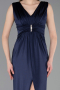 Long Navy Blue Prom Gown ABU6043