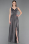 Long Anthracite Prom Gown ABU6045