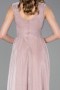 Long Powder Color Prom Gown ABU6045