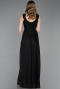 Long Black-Silver Prom Gown ABU6045