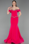 Fuchsia Long Mermaid Prom Dress ABU5755