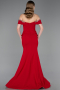 Red Long Mermaid Prom Dress ABU5755