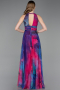 Long Fuchsia Evening Dress ABU6048