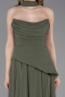 Olive Drab Long Chiffon Prom Gown ABU5763