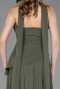 Olive Drab Long Chiffon Prom Gown ABU5763