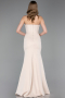 Beige Long Evening Dress ABU5568