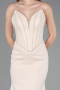 Beige Long Evening Dress ABU5568