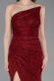 Long Burgundy Dantelle Evening Dress ABU6050