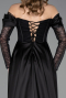 Black Long Dantelle Evening Dress ABU5653