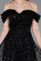 Black Midi Beaded Party Dress ABK2594