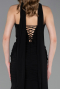 Long Black Chiffon Evening Dress ABU6055