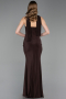 Long Brown Prom Gown ABU6051