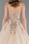 Long Gold Designer Plus Size Gowns ABU6062