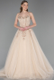 Long Gold Designer Evening Dress ABU6010