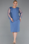 Indigo Midi Plus Size Evening Gown ABK2417