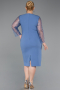 Indigo Midi Plus Size Evening Gown ABK2417