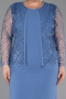 Indigo Midi Plus Size Evening Gown ABK2417