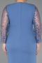 Indigo Midi Plus Size Evening Gown ABK2417