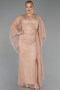 Long Mink Dantelle Plus Size Evening Gown ABU6065
