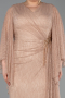 Long Mink Dantelle Plus Size Evening Gown ABU6065