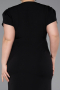 Midi Black Plus Size Evening Dress ABK2610