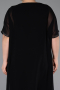 Midi Black Formal Plus Size Dress ABK2596