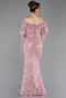 Powder Color Long Scaly Mermaid Evening Gown ABU5623