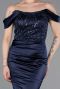 Long Navy Blue Evening Dress ABU6078