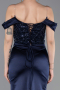 Long Navy Blue Evening Dress ABU6078