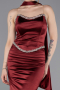 Long Burgundy Prom Gown ABU6079